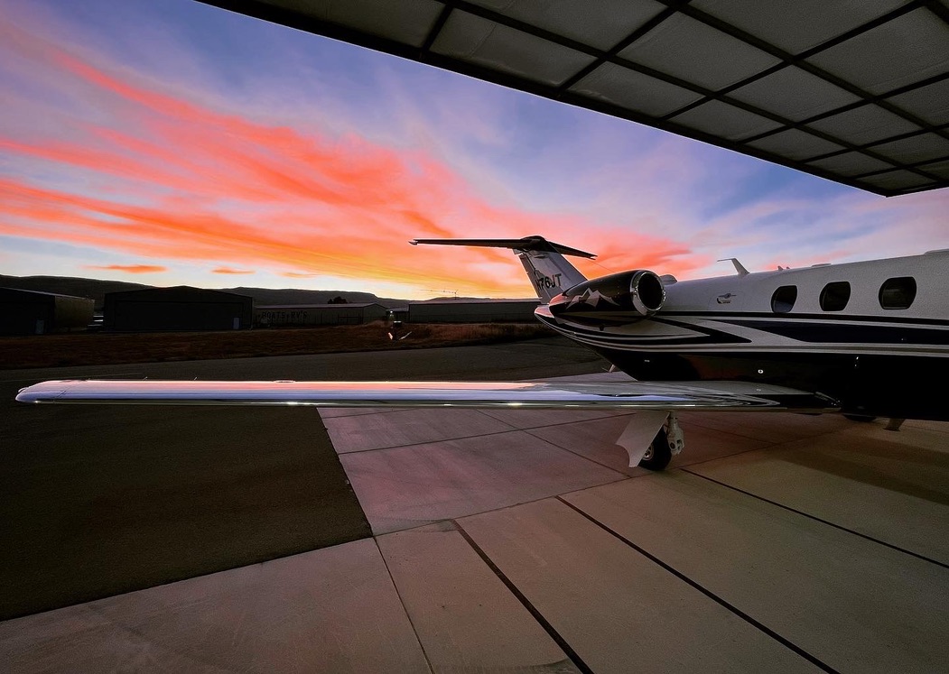 Jason Talley Plane Hanger Sunset