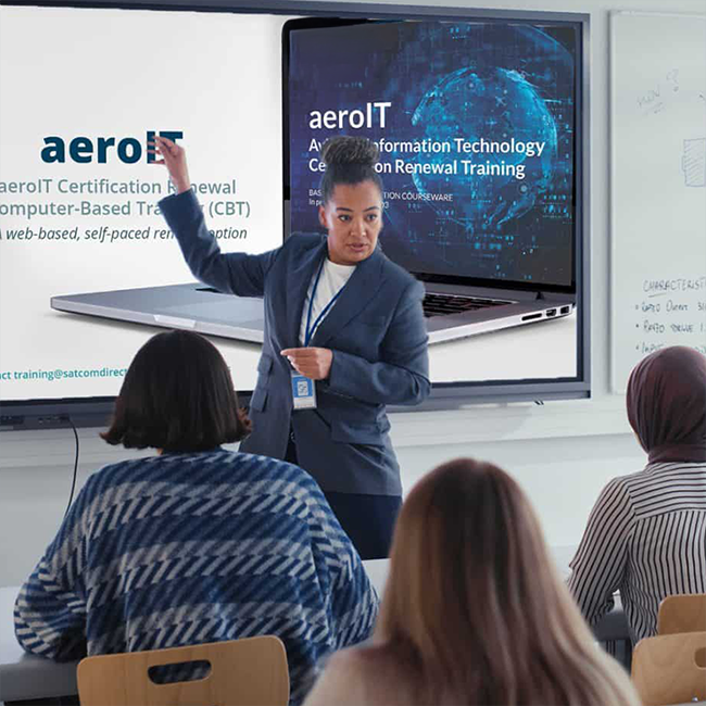 aeroIT Instructor presenting to classroom