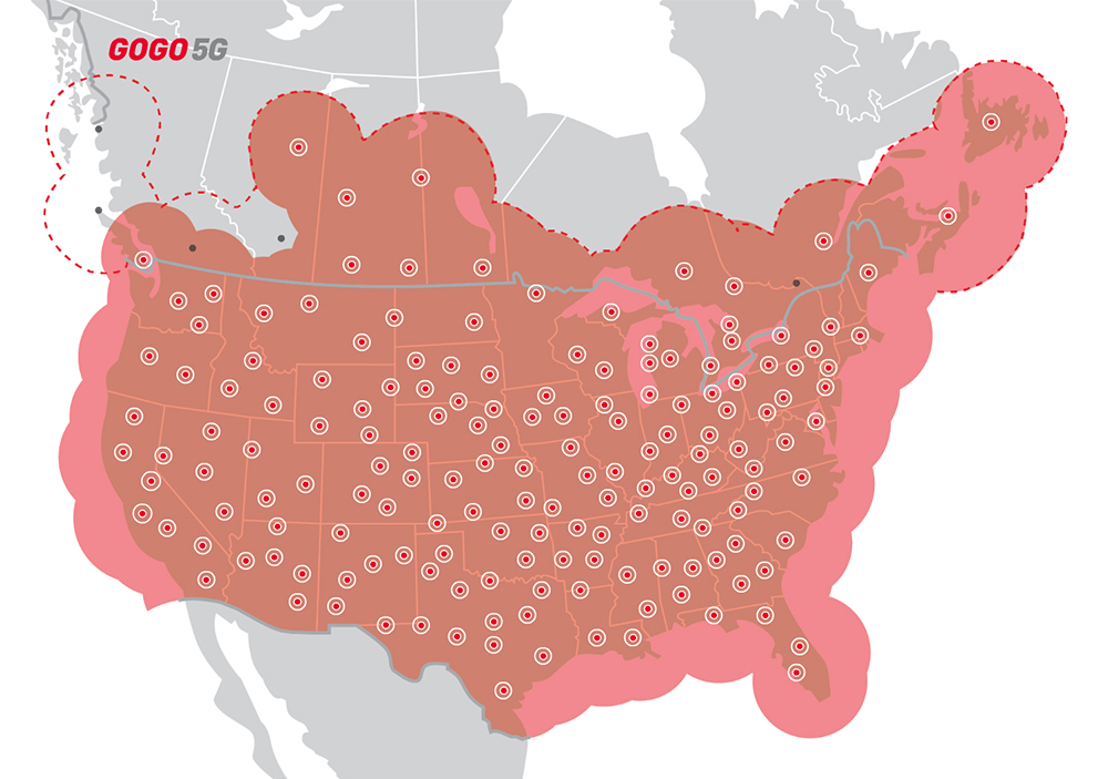 Gogo 5G Coverage Map