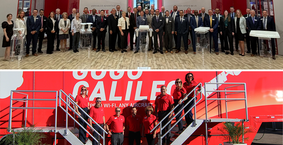 Gogo Team at NBAA Booth and Static