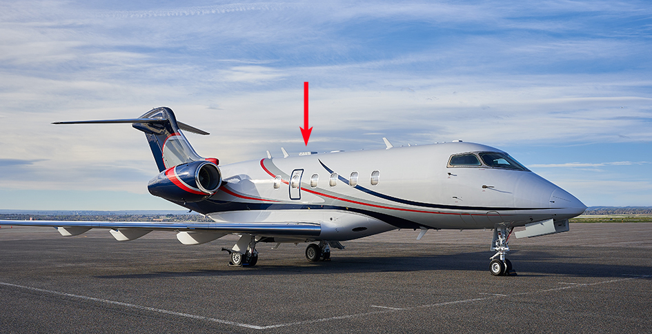 Challenger With Gogo Galileo HDX Installed With Two Arrows
