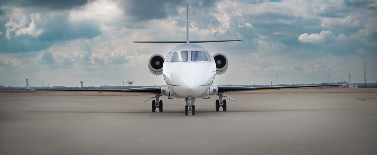 Gulfstream G200 on tarmac
