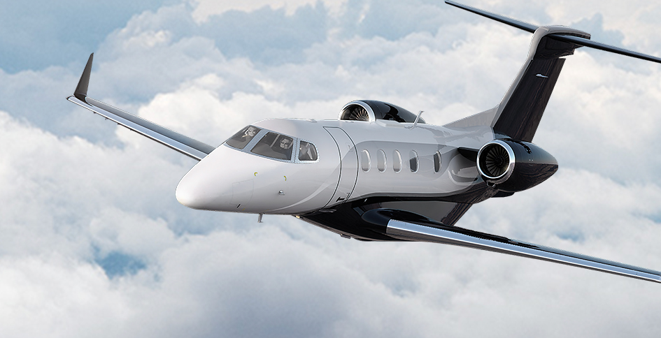 Gogo Galileo HDX antenna on business jet flying in clouds