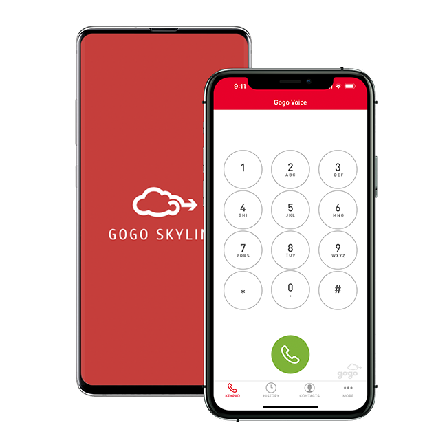 Gogo Skyline App on Smartphone