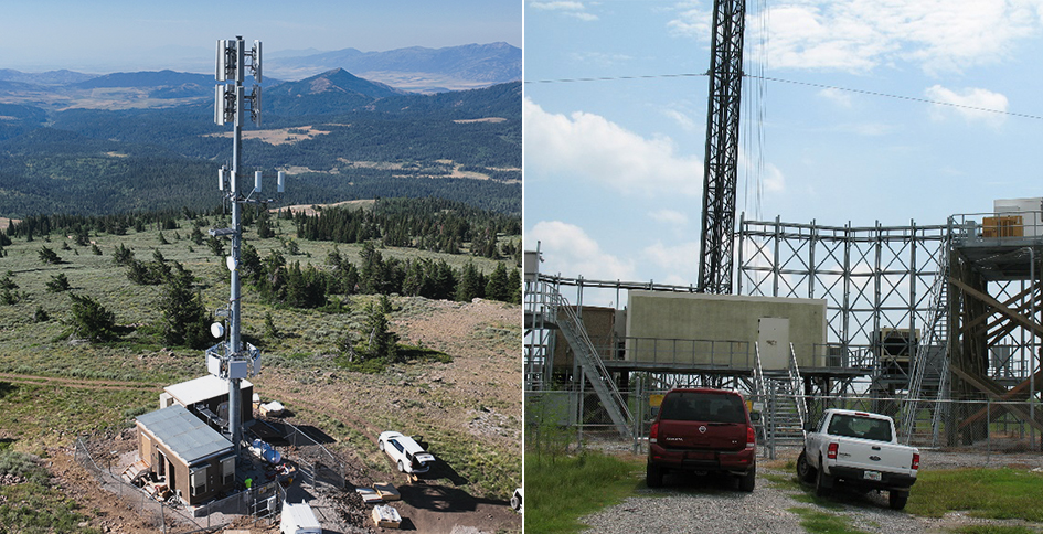 Highest towers Idaho and Louisiana
