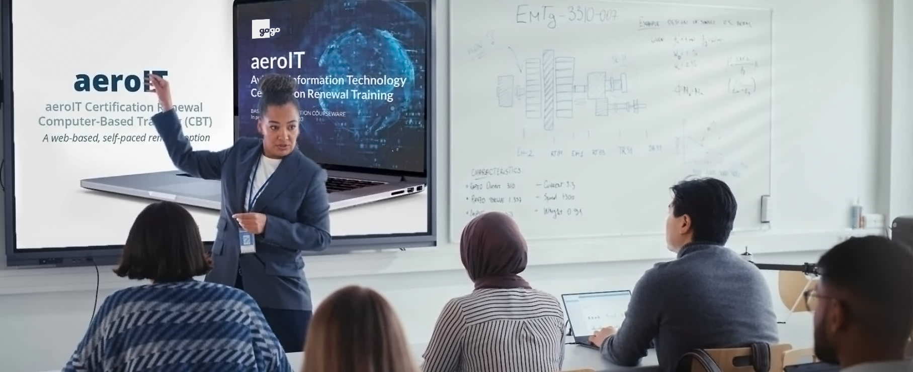 aeroIT instructor in training session