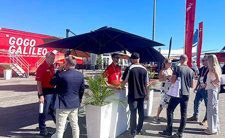 Gogo Galileo Tour at Static NBAA with Customers
