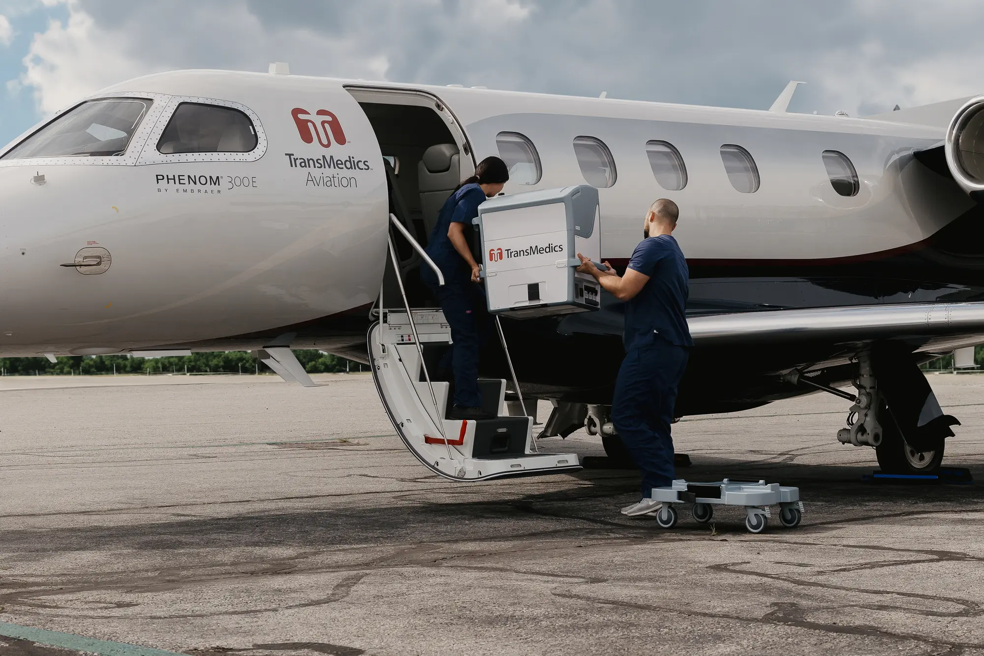 TransMedics loading Embraer Phenom 300