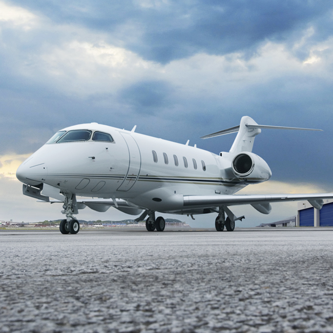 Bombardier Jet on Tarmac