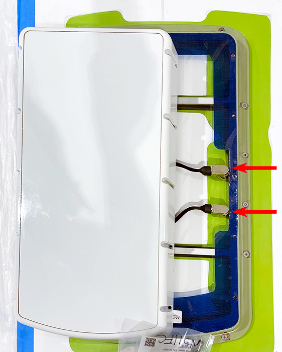 Gogo HDX antenna With Two connections Prior to Bolting